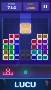 Glow Puzzle Blok - permainan puzzle klasik screenshot 2
