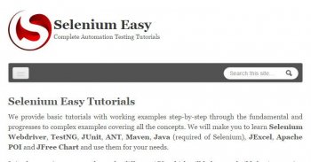 Selenium Easy Tutorials screenshot 1