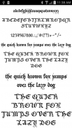 Fonts für FlipFont 50 Gothic screenshot 3