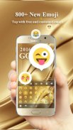 Gold 2016 GO Keyboard Theme screenshot 0