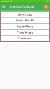 Electrical Formulas screenshot 1