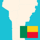 Carte Jeu Puzzle 2020 - Bénin - Départements