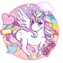 Cute Unicorn موضوعات خلفيات أيق