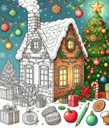 Coloring Book: Christmas Games screenshot 24