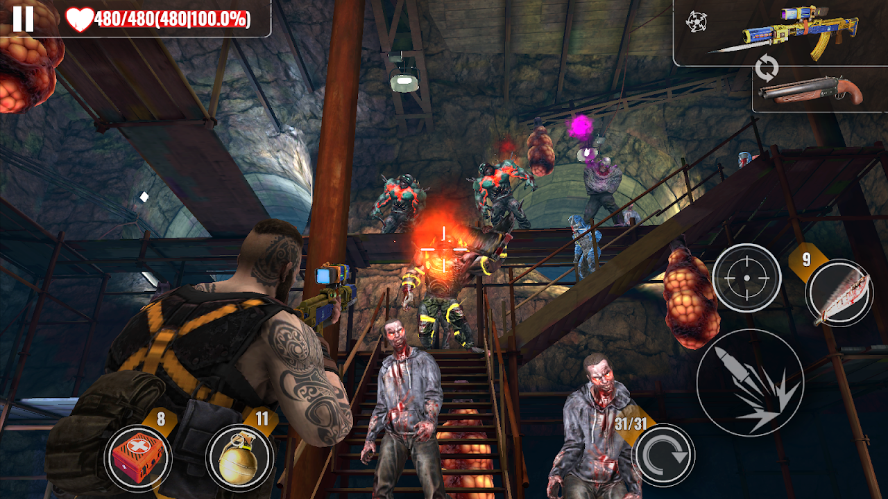 Incrível Jogo Offline para Android - ZOMBIE SURVIVAL: Offline Game -  Loucura Game