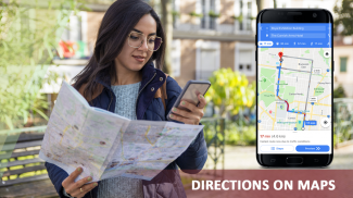 GPS道路方向，地图导航和交通 screenshot 1