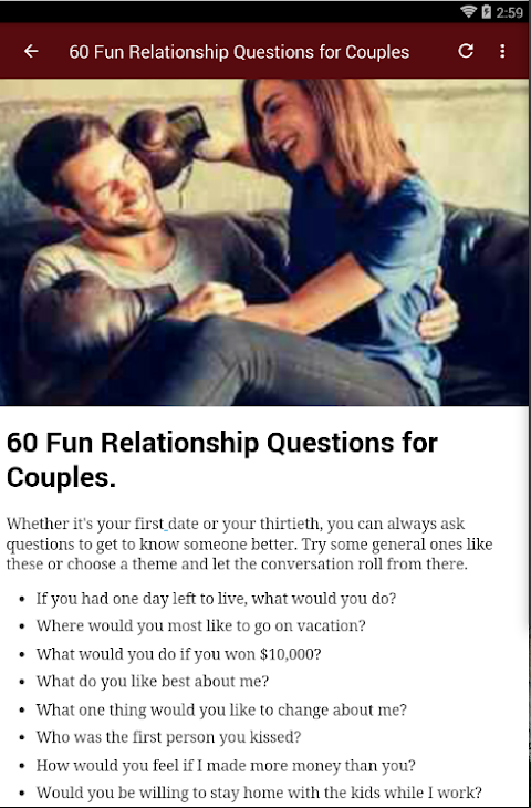 good relationship questions