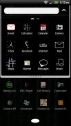 Black Go Launcher EX Theme screenshot 2