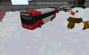 Bus winter parking - 3D game screenshot 8