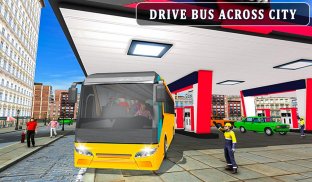 City Bus Wash Simulator: Gas Station Car Wash Game screenshot 1