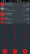 Dialer theme Droid L Red screenshot 0