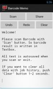 Barcode Memo screenshot 0