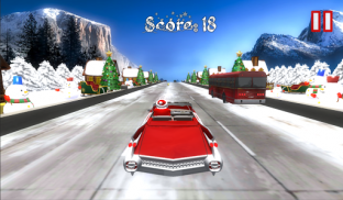 크리스마스 교통 경주 산타 클로스 운전 - Merry Christmas Road Rider screenshot 0