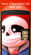 Skeleton Sans Fake Video Call screenshot 3