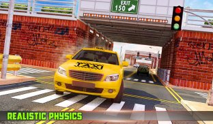 تاكسي مجنون تلة وقوف السيارات محاكي 3D screenshot 1