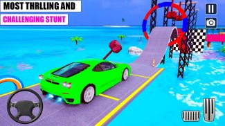 Gila Mega Lereng Mobil Balap - Mobil permainan screenshot 1