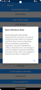 Basal Metabolic Rate screenshot 0