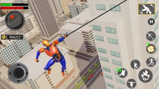 Grand Flying Robot Rope Hero - Crime City Gangster screenshot 0