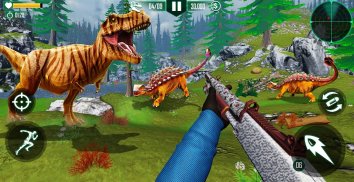 ไดโนเสาร์ฮันเตอร์ฟรีป่าป่าสัตว์ซาฟารี screenshot 2