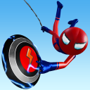 Superhero Stickman Rope Hero Icon