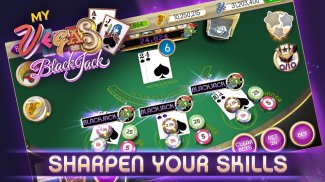 myVEGAS Blackjack 21 - Game Kartu Kasino Vegas screenshot 1