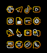 SunLine - Yellow Icon Pack screenshot 2