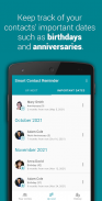 Smart Contact Reminder: Recordatorios de contacto screenshot 9