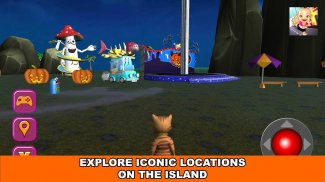 Halloween Cat Theme Park 3D screenshot 0