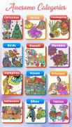 Glitter Color: Adult Coloring Book By Number Pages screenshot 1