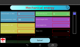 Physics problem solver: mechan screenshot 3