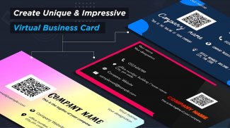 Virtual Business Cards Maker screenshot 1