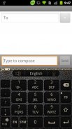 GO Keyboard BlackLeather theme screenshot 5