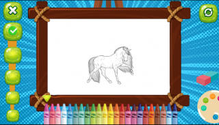 Horses Coloring Book screenshot 0