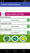 Missed Call Bank Balance screenshot 2