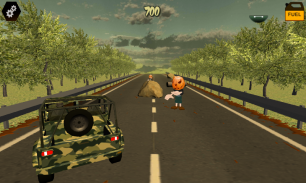 3D Zombie War Halloween Car Crash Free Race Games Dia das Bruxas screenshot 1