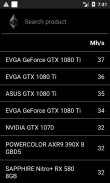 MINING GPU HASHRATE LIST FOR ETHEREUM screenshot 0