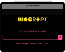 private, secured, safe & incognito: WECRIPT Search screenshot 1