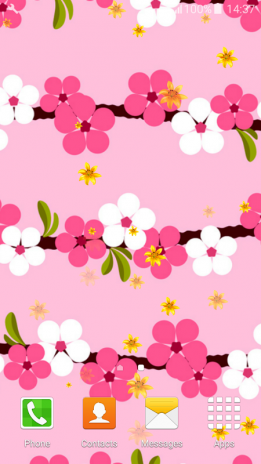  Gambar Wallpaper Dinding Bunga Sakura  Rumah Gambar  di 