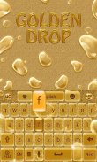 Golden Drops GO Keyboard Theme screenshot 0