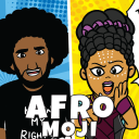 AfroMoji: African Afro Emoji Stickers Black