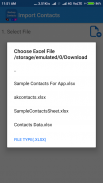 Backup Contact To XLSX ( Impor screenshot 1