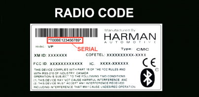 Chrysler Harman T00BE Decoder