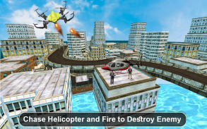 Ville Drone Attaque -Porter secours Mission Et Jeu screenshot 4