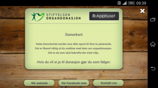 Donorkort screenshot 3