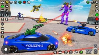 यूएस पोलीस गाडी रोबोट लढा खेळ screenshot 5