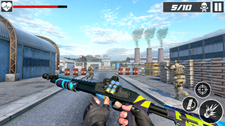 เคาน์เตอร์ ผู้ก่อการร้าย โจมตี FPS การยิง เกม screenshot 2
