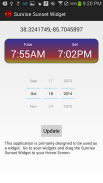 Sunrise and Sunset Widget screenshot 1