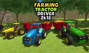 Real Tractor Cargo Transport : New Farming Game 3D screenshot 7