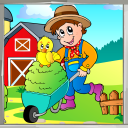 Farm Coloring Book Icon