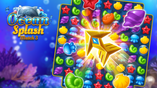 Ocean Splash Match-3: juegos de puzzle gratis screenshot 6